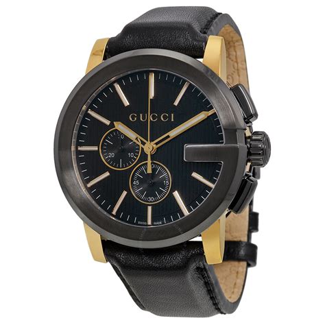 gucci chronograph men's watch|gucci gunmetal tone chronograph watch.